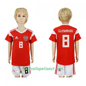 Jalkapallo Pelipaidat Venäjä Glushakov 8 Lasten World Cup 2018 Kotipaita